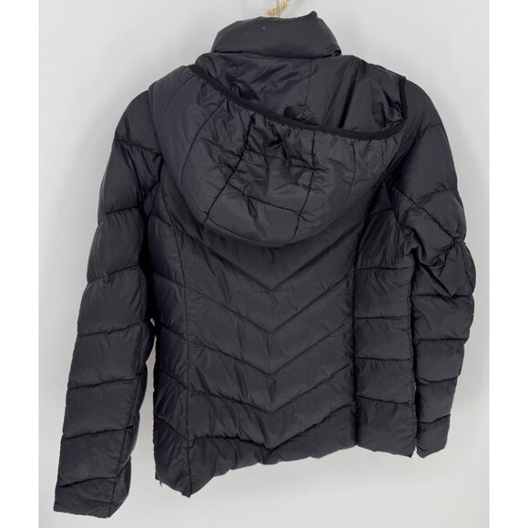 Michael Kors Womens Packable Down Black Puffer Jacket With Hood - Picture 5 of 15